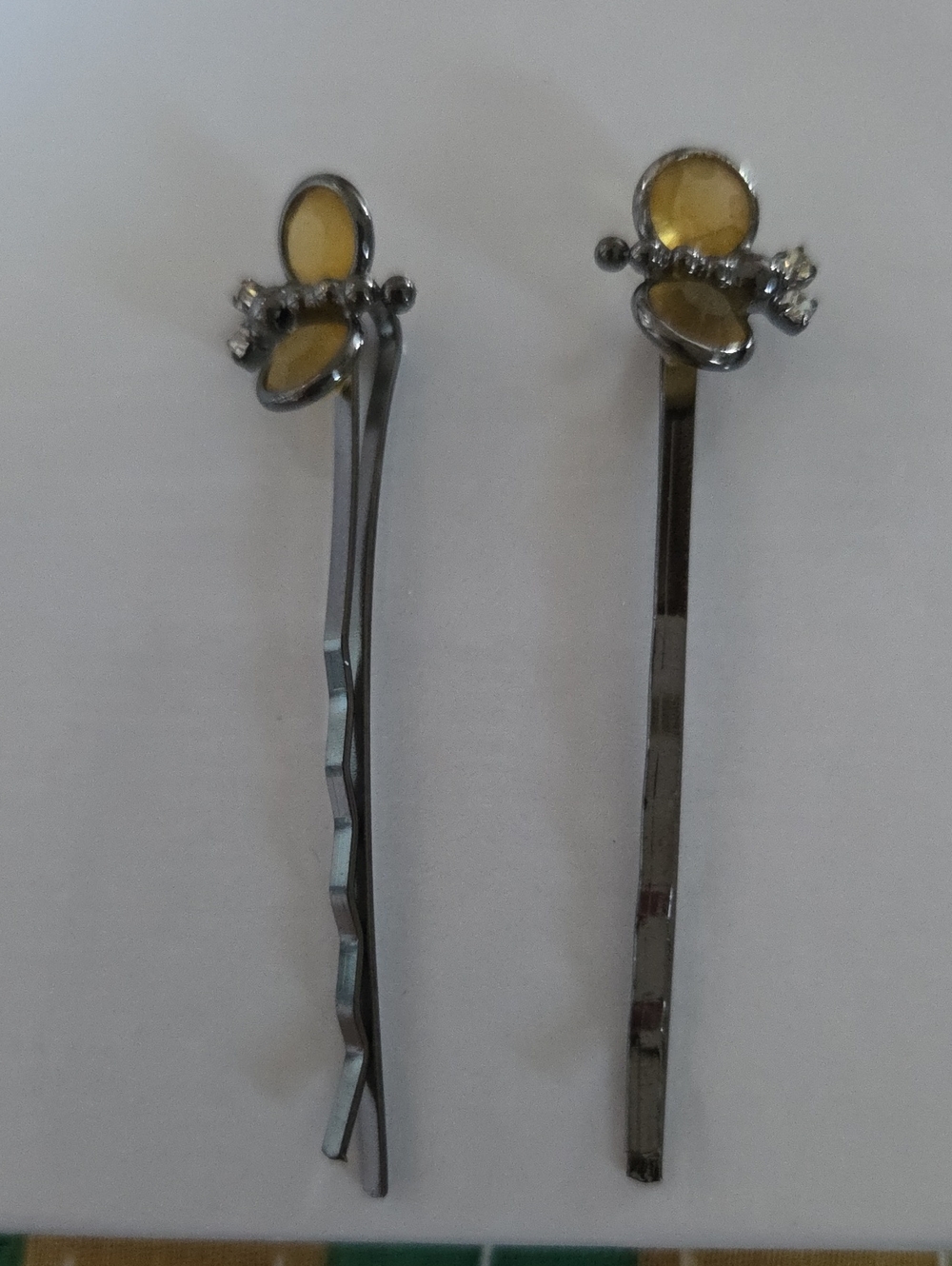Butterfly Hair Pins Set with Crystals All Colors